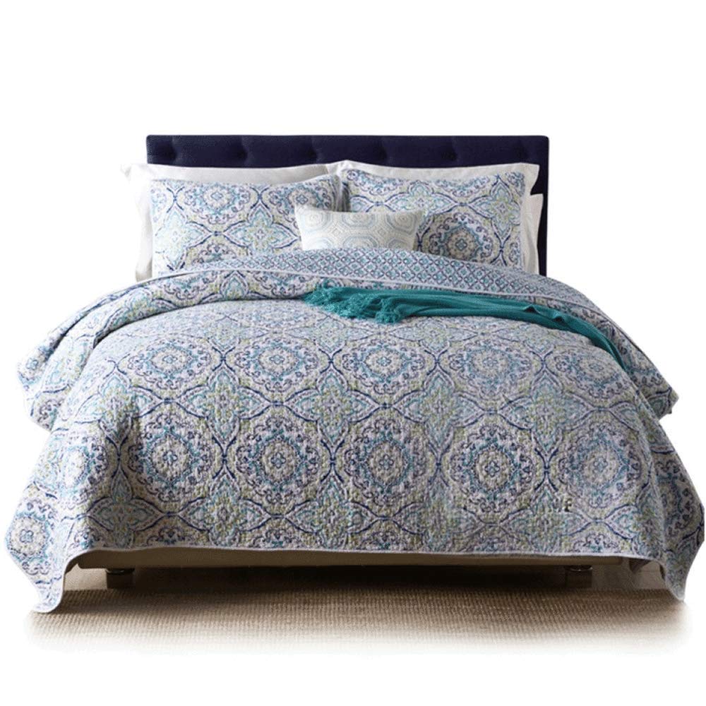 Couvre-lit Matelassé Odot Motif Papillon – 150x200 Cm Avec 2 Taies D’oreiller – Léger, Tout Doux, Facile D’entretien