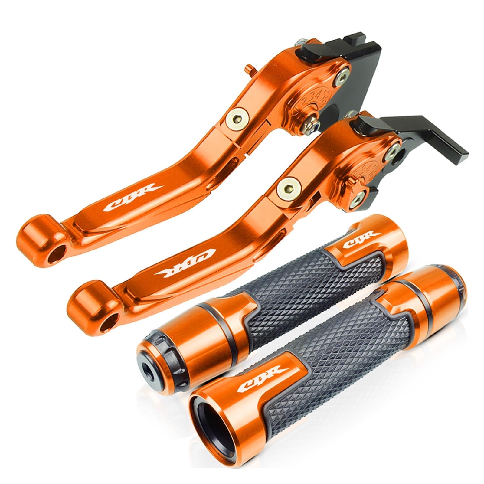Kit leva di ricambio Per HONDA CBR600RR CBR 600 RR CBR600 RR 2003 2004 2005 2006 Moto Leve Freno Frizione Manopole Manubrio(Orange)