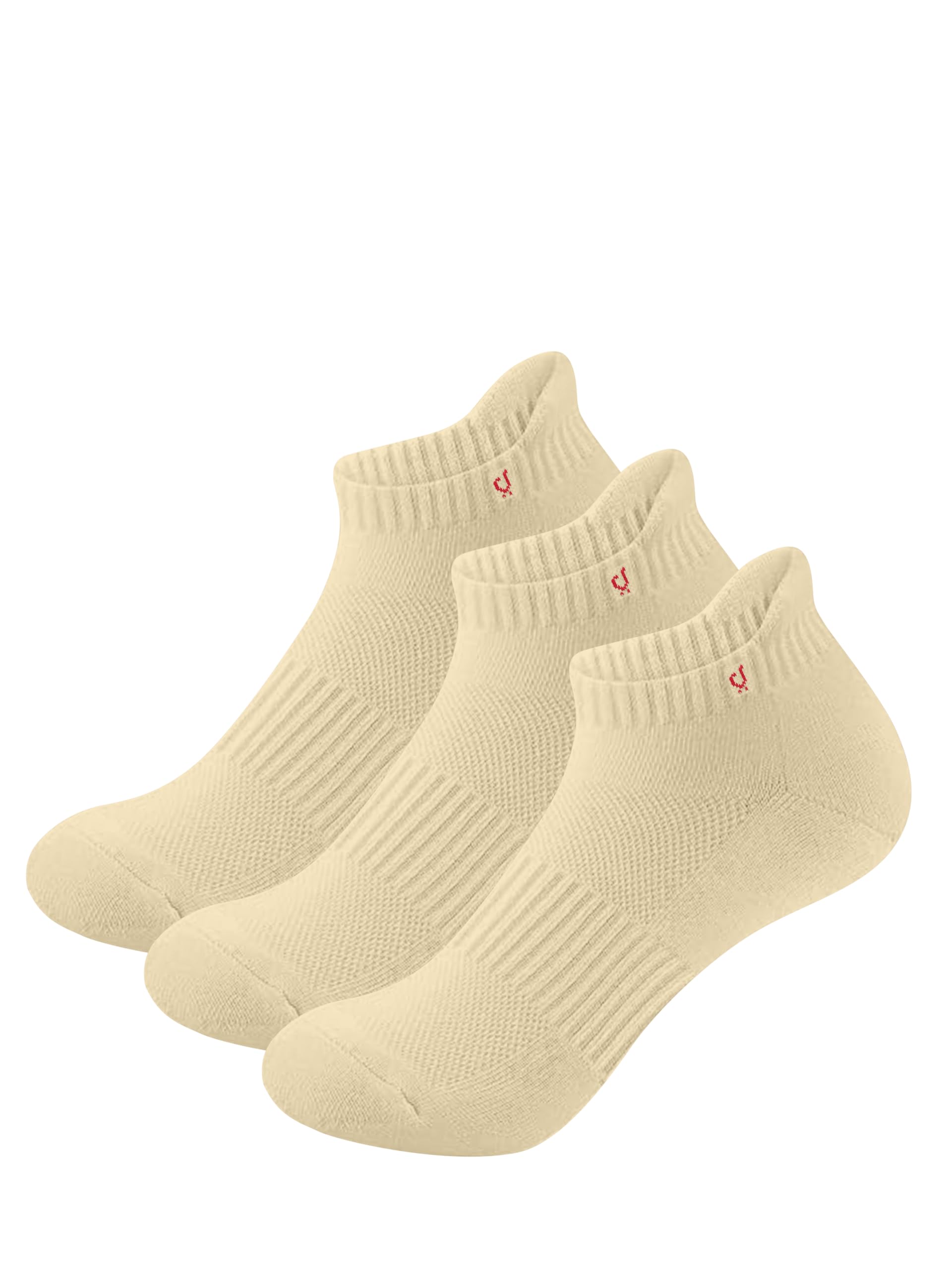 trendmalls Cotton Blend Socks for Mens & Womens, Heel Tab Length Fit, Athletic Odour Free with Arch Support Sports Running wear Unisex Free Size (Packs of 3 & 6)-picture-29