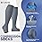 bropite Open Toe Compression Socks for Men & Women - 3 Pairs of 15-20 mmhg Knee High Stockings for Circulation Support