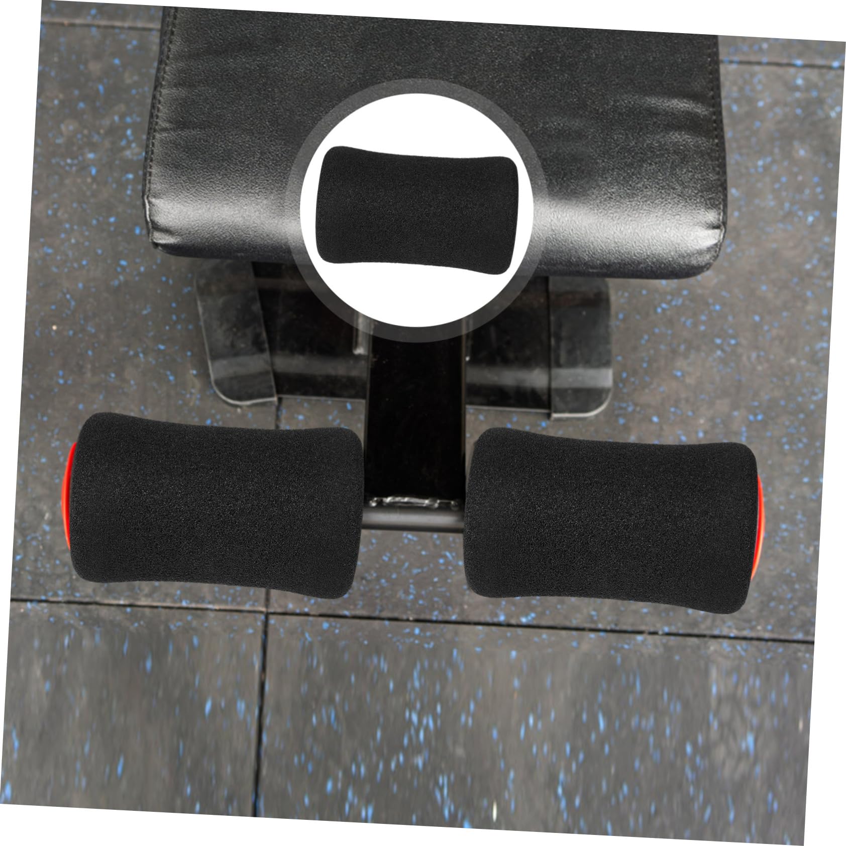 BESPORTBLE 10 Pièces éponge Banc Musculation Banc de muscu Tube Mousse Manchon d'entraînement AB Remplacement du Patin du Rouleau Coussinets en Mousse pour Les Pieds Tube en Mousse