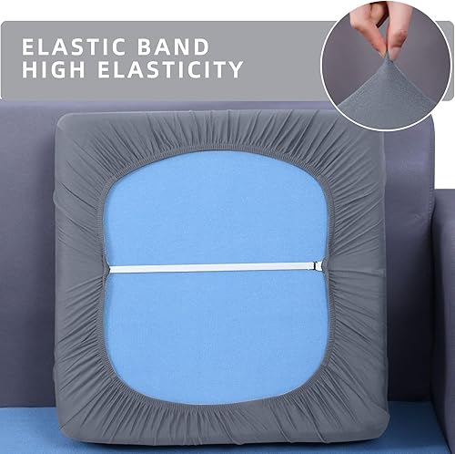 Miniatura 5 de hyha Fundas impermeables para cojines de sofá, fundas lavables para sofá seccional, fundas para sofá chaise en forma de L para perros, protector