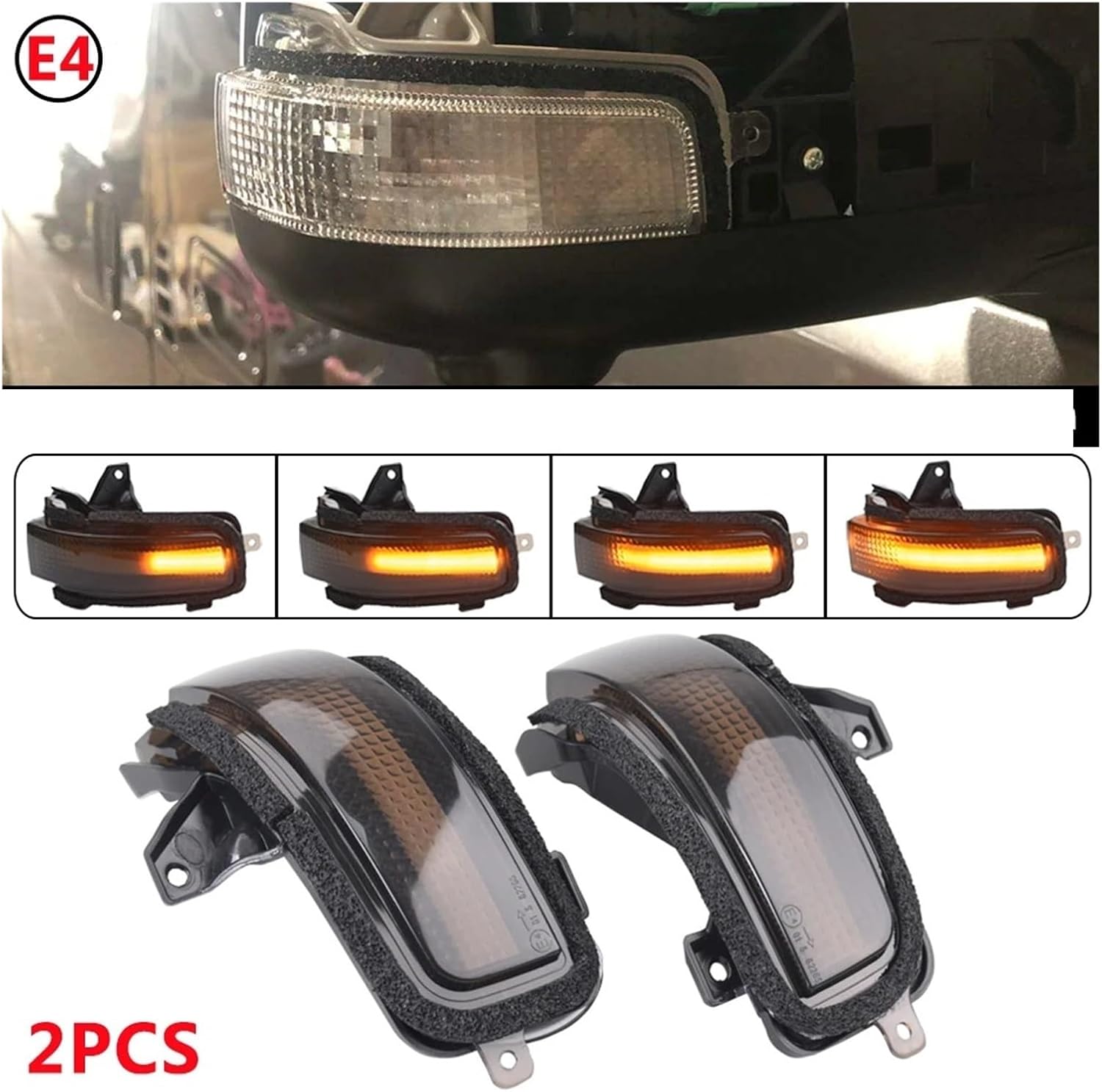 ウインカーミラー レンズ NV350 キャラバン用 カースタイリング LED ダイナミックターンシグナルライト サイドミラー シーケ