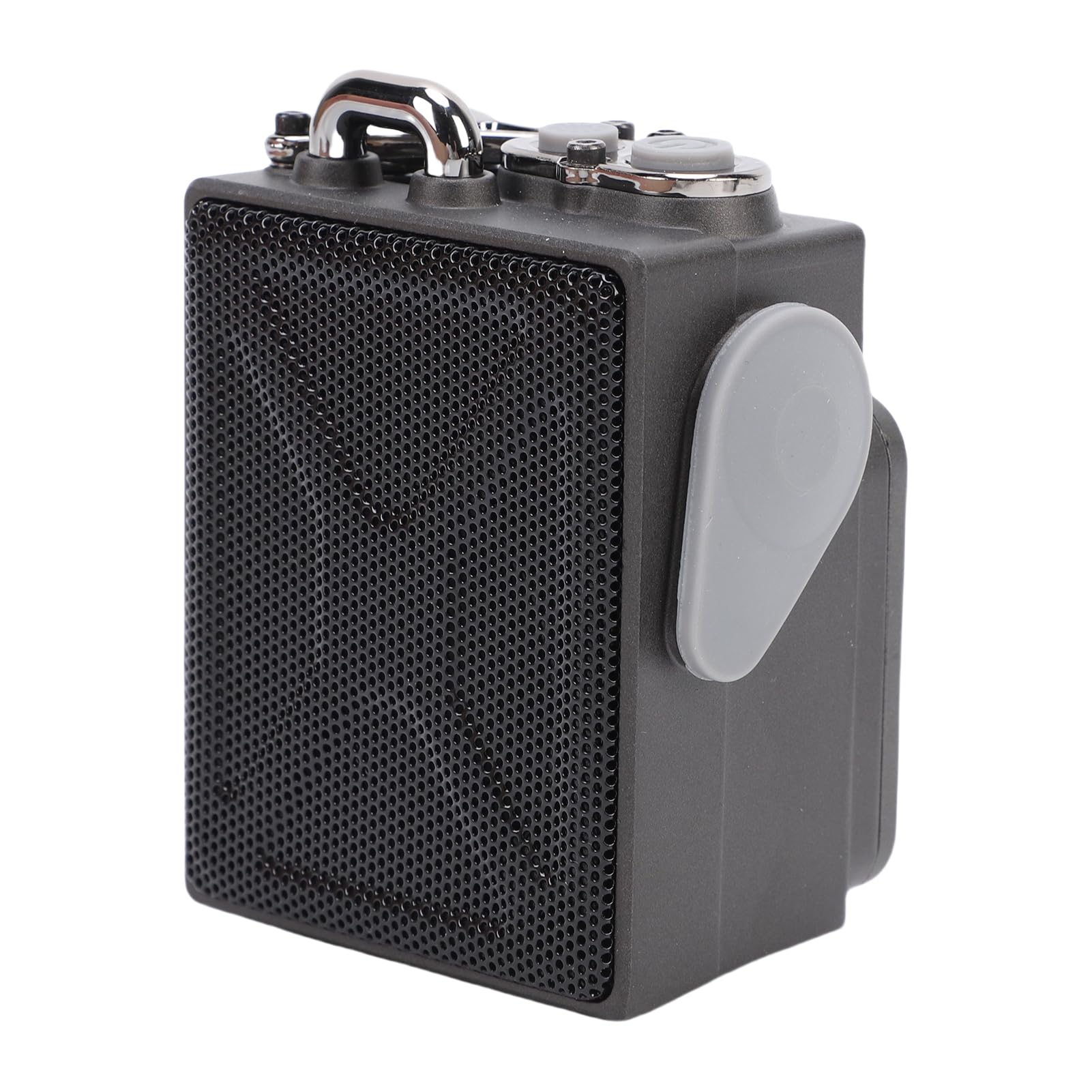Altoparlante Bluetooth in Metallo con Schermo HD, Portatile | Altoparlante da viaggio robusto con gancio a fibbia per feste, spiaggia, casa, campeggio, escursionismo, batteria da 1200 mAh