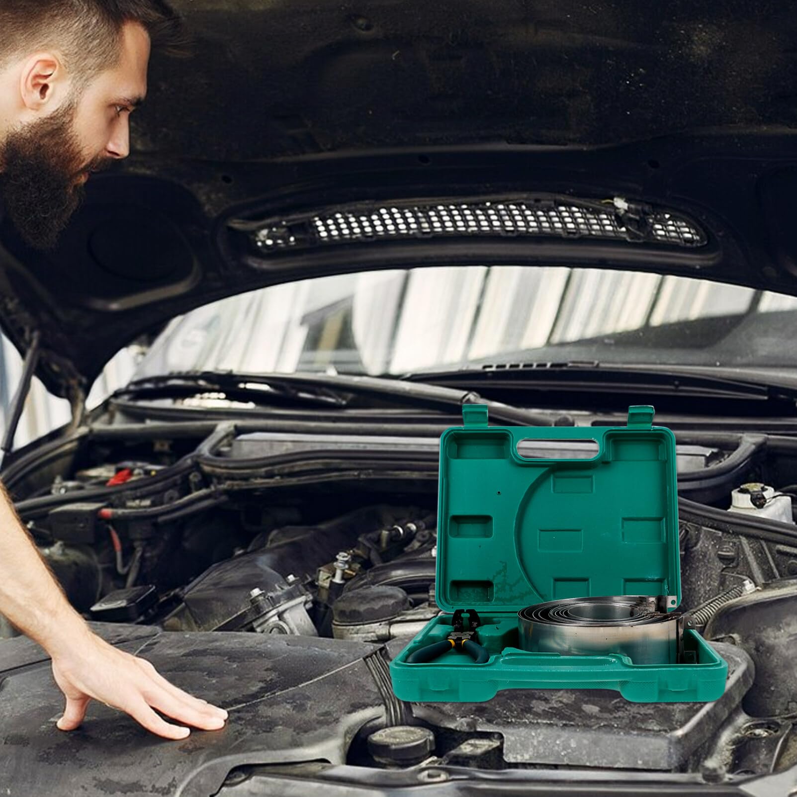 iplusmile Szczypce Do Montażu Tłoków Zestaw Szczypiec Montażowych Do Sprężarek Tłokowych Silnika Zestaw Szczypiec Montażowych Do Narzędzi Mechanika Samochodowego