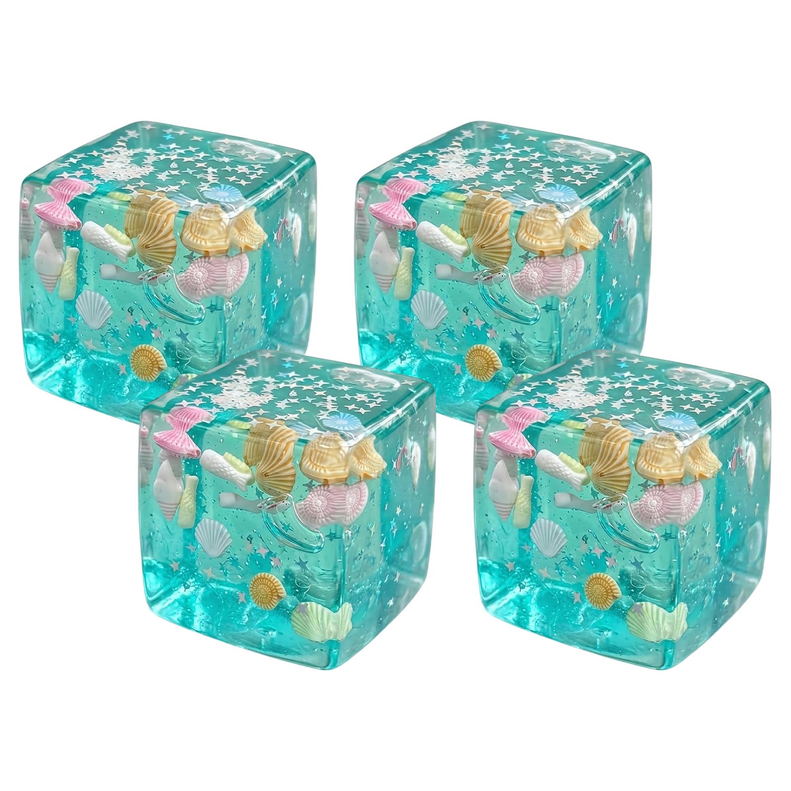 Ice Cube Squishy Toy, Soft Squeeze Fidget Toys for Anxiety Relief and Focus