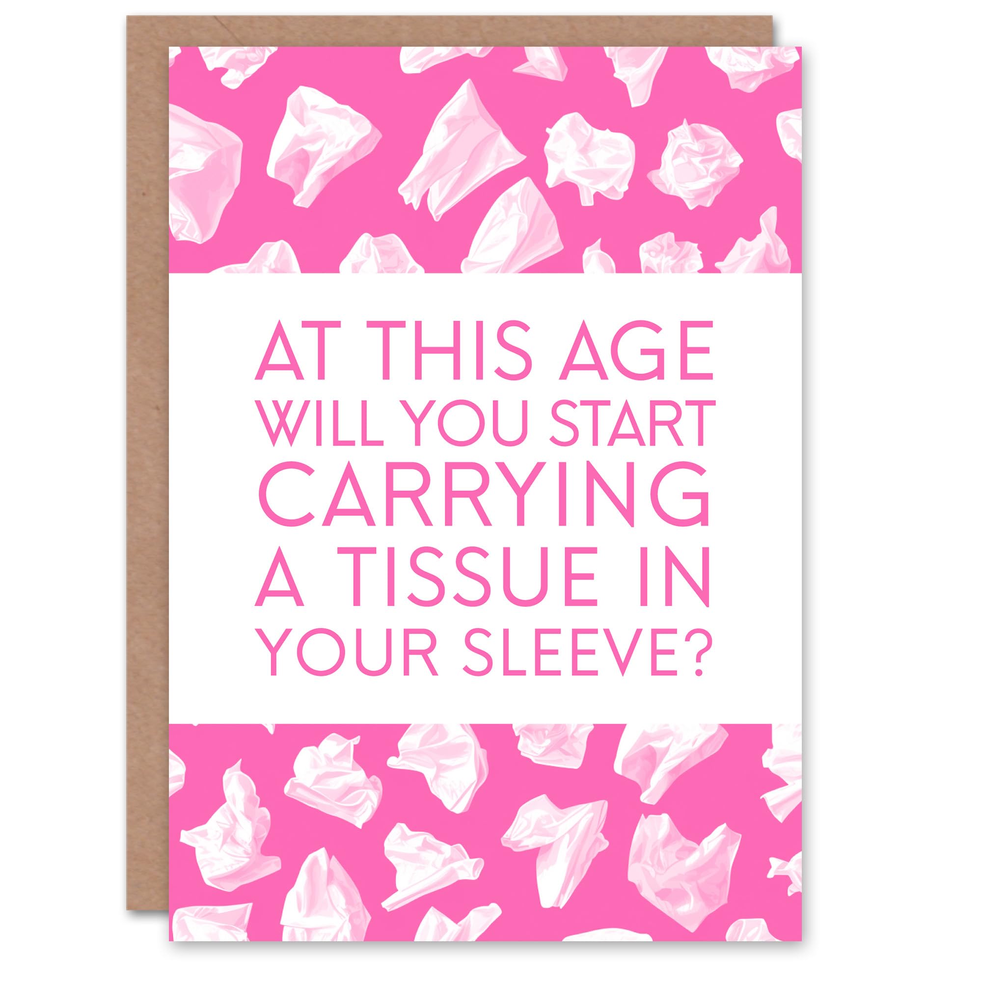 Artery8 Greeting Card - Funny Birthday Card - Pink