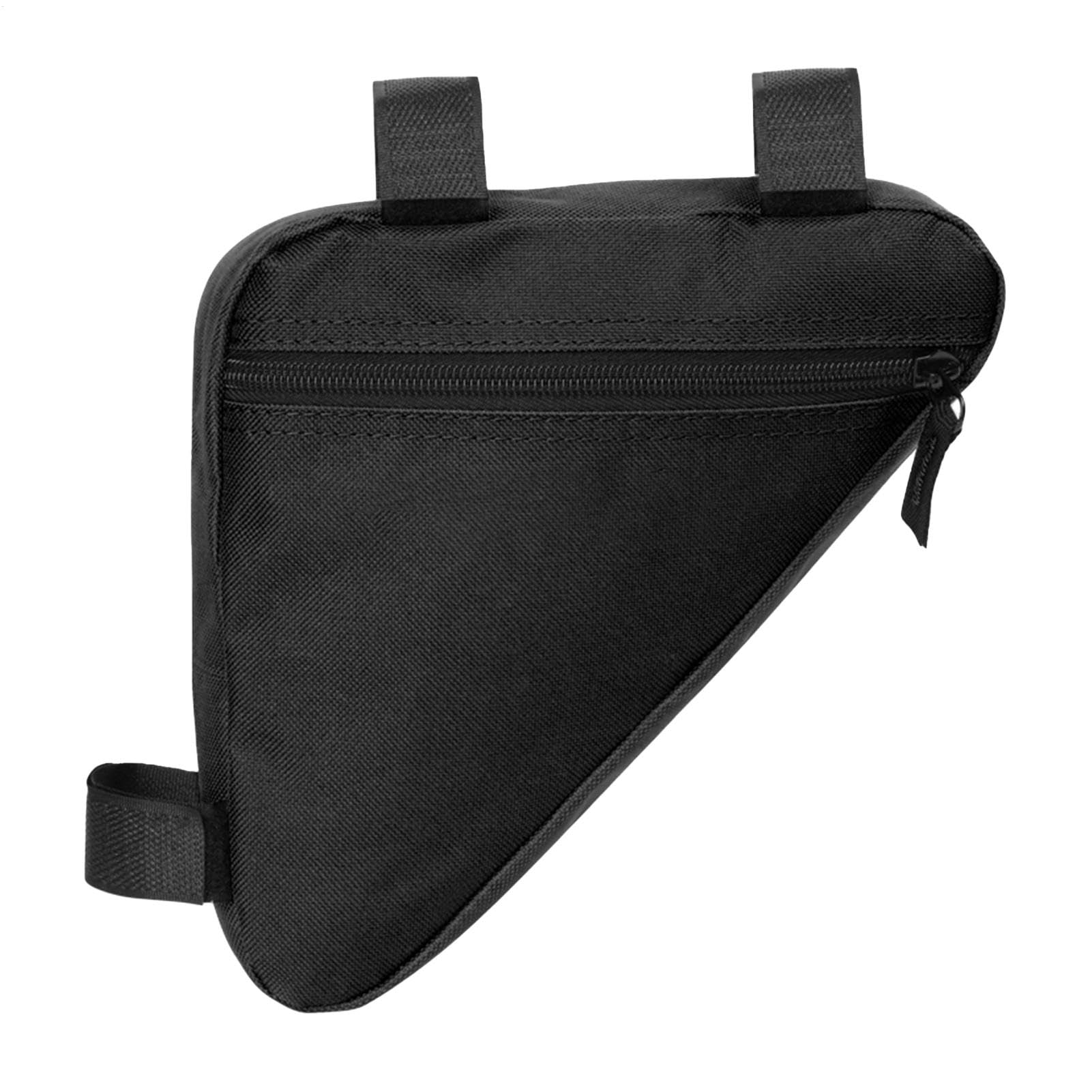 Cycle Frame Bag, Portable Triangle Cycle Satchel, Compact Cycling Storage Pouch Tools, 7.8 x 7.2 x 1.5 Inches Lock Necessity, Secure Strap Attachment for Road and Mountain Bikes