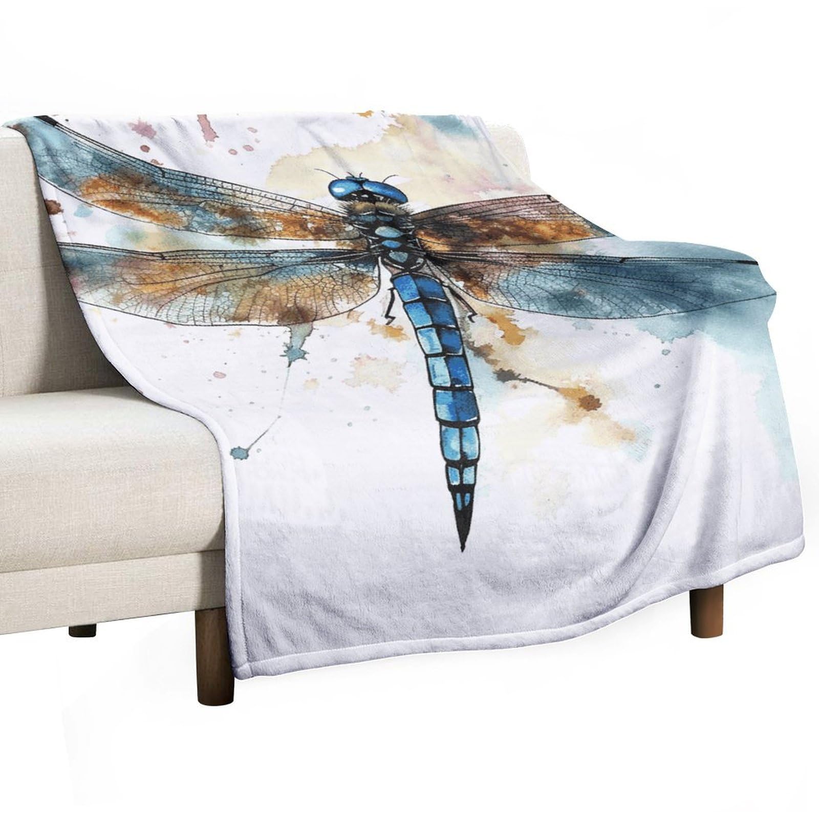 Couverture flanelle 167x228 cm anti-peluche imprimé chic