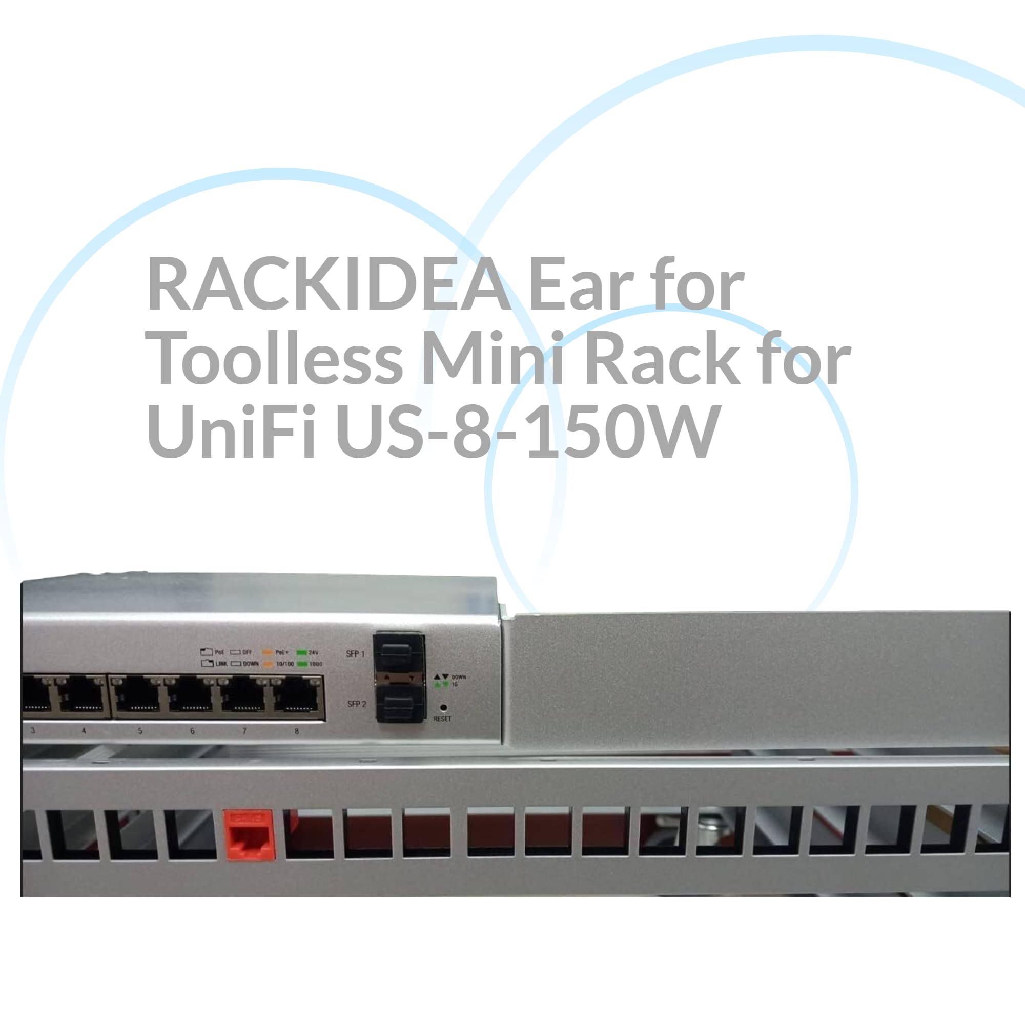 Amazon.co.jp: RACKIDEA UniFi US-8-150W 耳 Unifi ツールレスミニ  