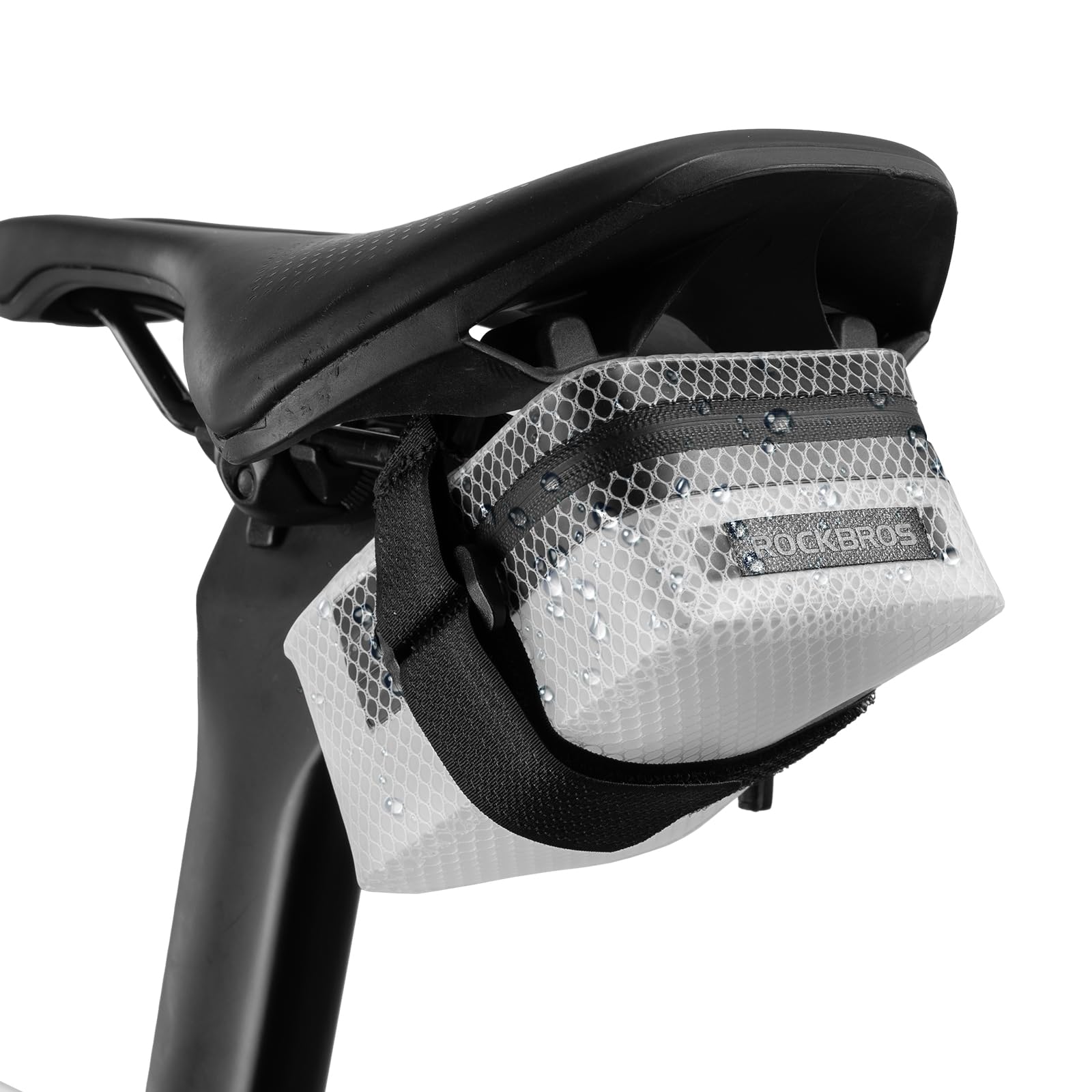 ROCKBROS Fahrrad Satteltasche Mini fahrradtasche wasserdichte und Leichte Sattelstützentasche für Rennräder MTB Kompakt und Tragbar Fahrradzubehör