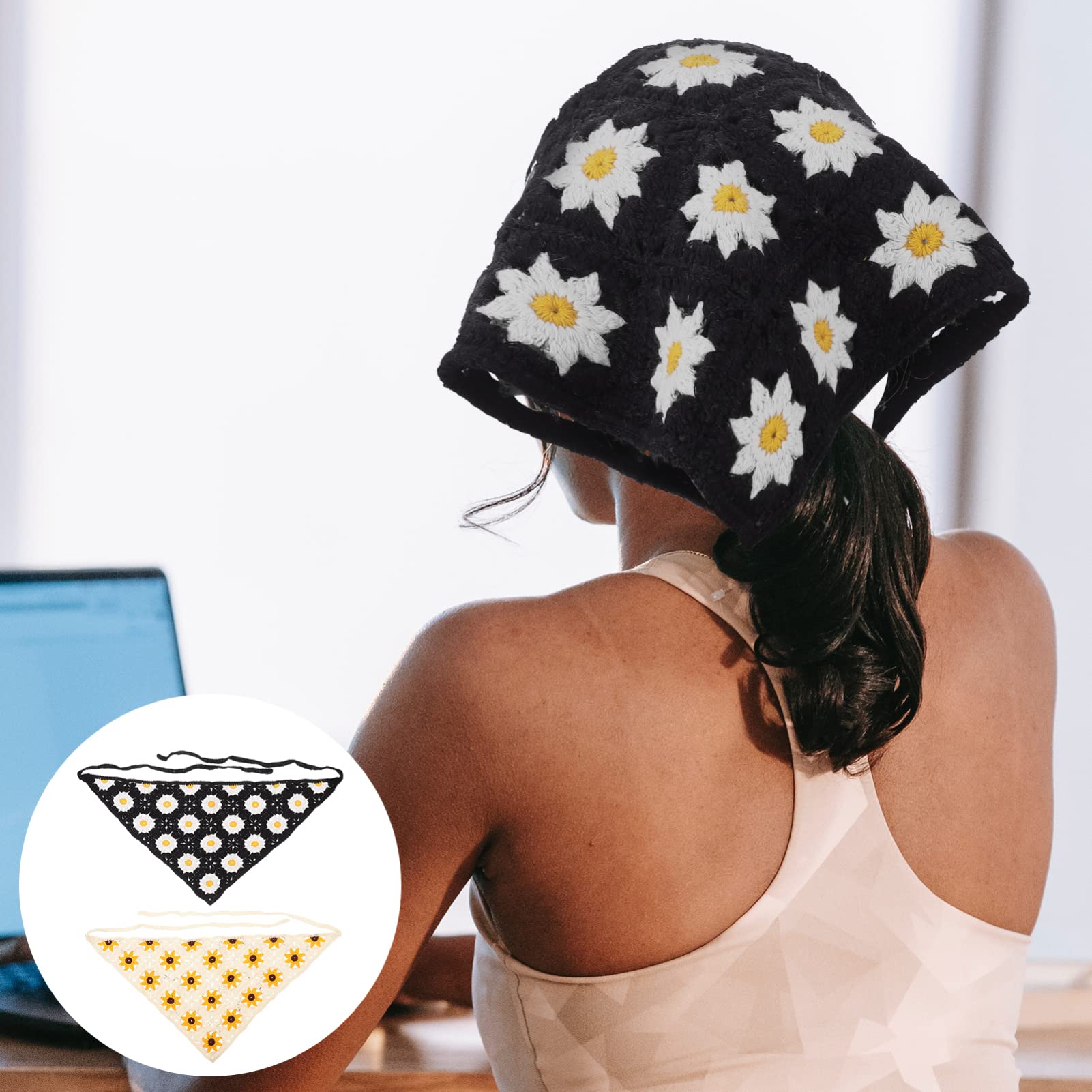 FRCOLOR 8pezzi Fasce Per Moda Boho Eleganti Fasce Turban Con Fiori Adatte Per Ogni Occasione Dalla Vita Quotidiana Eventi Speciali