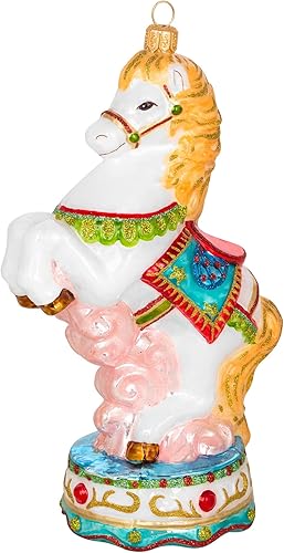 Miss Christmas Colección 2022 - Adorno vintage para árbol de Navidad de cristal soplado