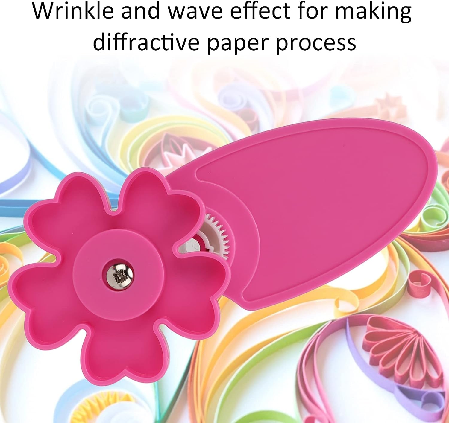 2Pcs Quilling Crimper Paper Quilling Curling Tool Paper Wave Shaper | Plastic Winder Machine Paper Crimper Tool for Handmade Decorations