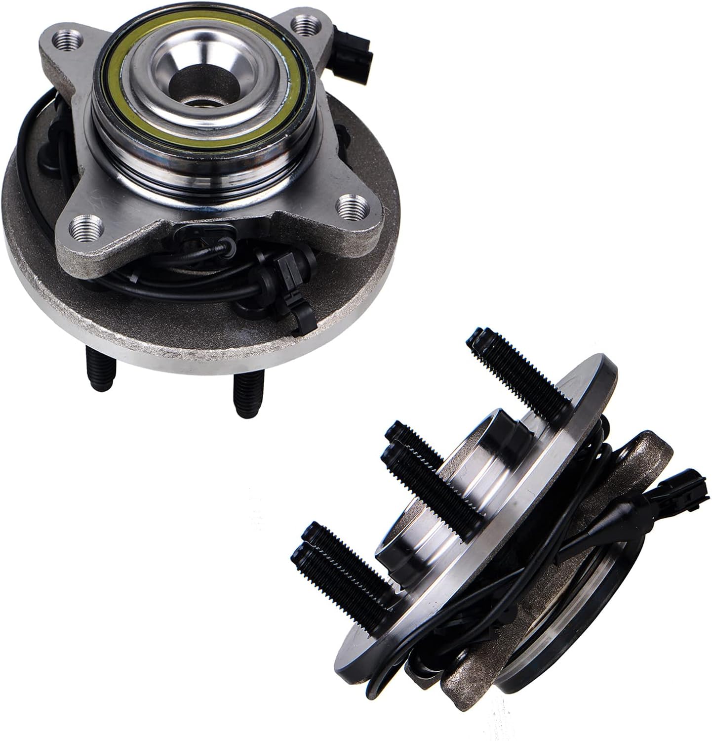 KUSATEC 515042 Front 2PCS Wheel Bearing and Hub Assembly Compatible with Ford Expedition 2003 2004 2005 2006, 6 Lug Bolts w/ABS