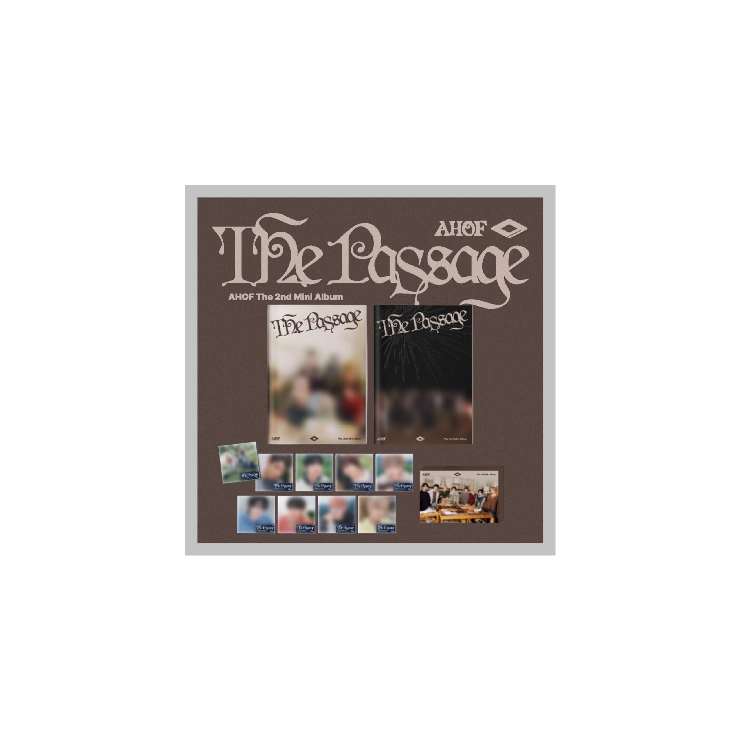 AHOF The Passage - Mini álbum con seguimiento sellado (juego de 3 versiones: 1 libro de fotos + 1 DIGIPACK + QR)