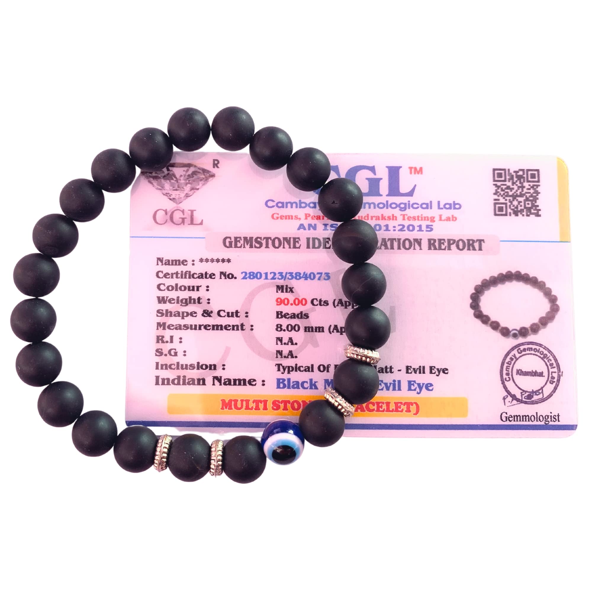 Apnisanskriti Premium Lab Certified 8mm Evil Eye with Black Onyx Matt Stone Natural Reiki Nazariya Style Round Crystal Gem Stone Beads Bracelet (AAA Quality, Free Size) For Men, Women, Ladies, Boys (B0BY8YQCHH) Amazon Price History, Amazon Price Tracker