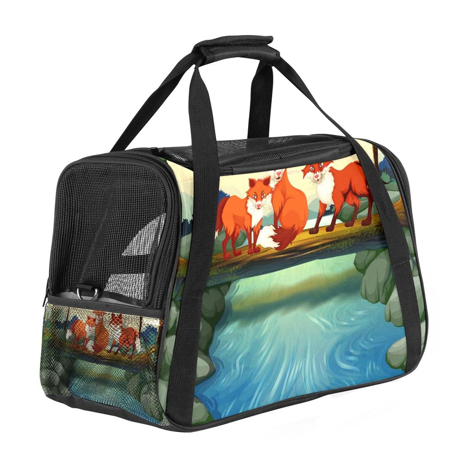 Sac de transport pour animaux en maille filet souple haute résistance pour la randonnée