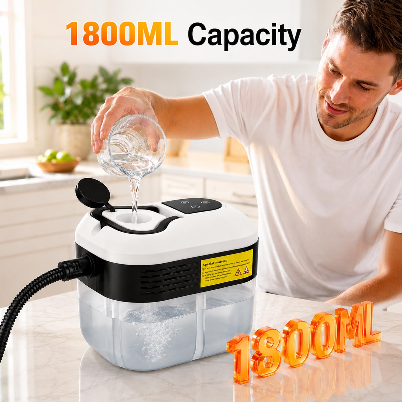 Nettoyeur vapeur à main 2500 W 4,5 bar