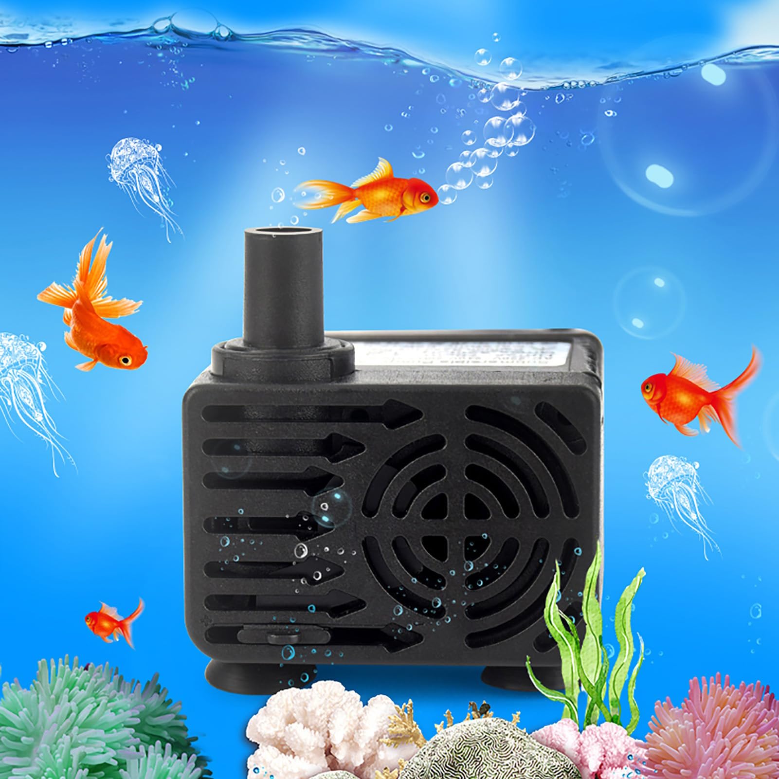 100W Tanque de peces pequeños Calentador de agua y enfriador Acuario Enfriador Semiconductor Enfriador de acuario electrónico Pantalla LCD Silencioso Tanque de peces digital Sistema de enfriamiento