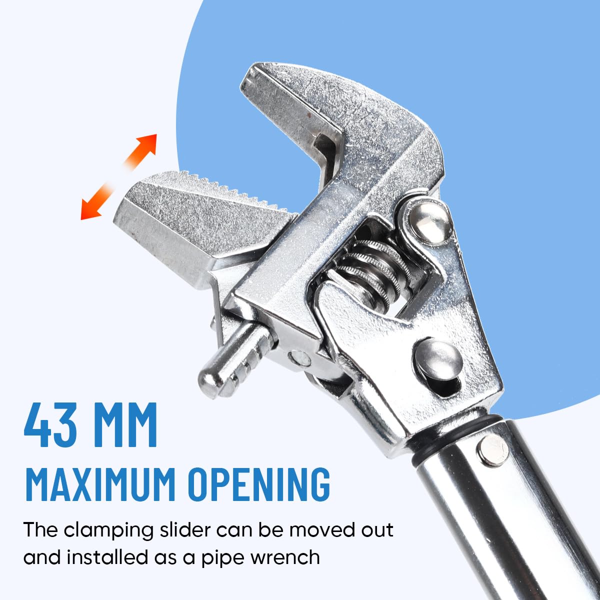 Llave dinamométrica ajustable de 19 a 110 Nm, 43 mm, llave dinamométrica de extremo abierto para HVAC, reparación de automóviles, mantenimiento de bicicletas (estilo 2)