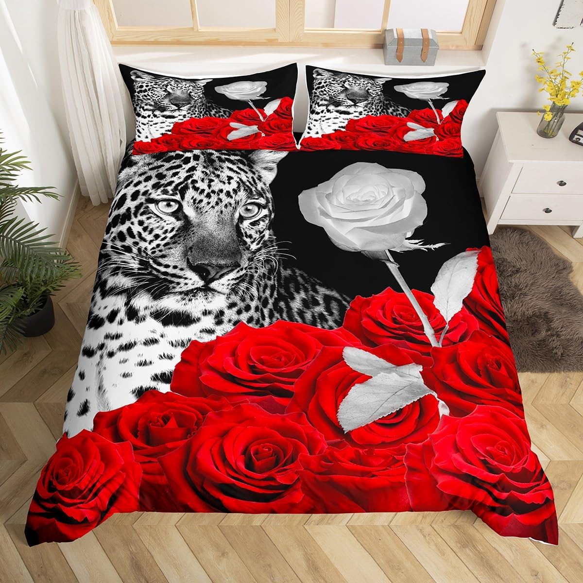 Erosebridal Clock Bedding Set, Steampunk Blue Watch Comforter Cover Vintage Watches with Roman Digits Antique Machine Time Duvet Cover with 1 Pillowcase, Twin Size