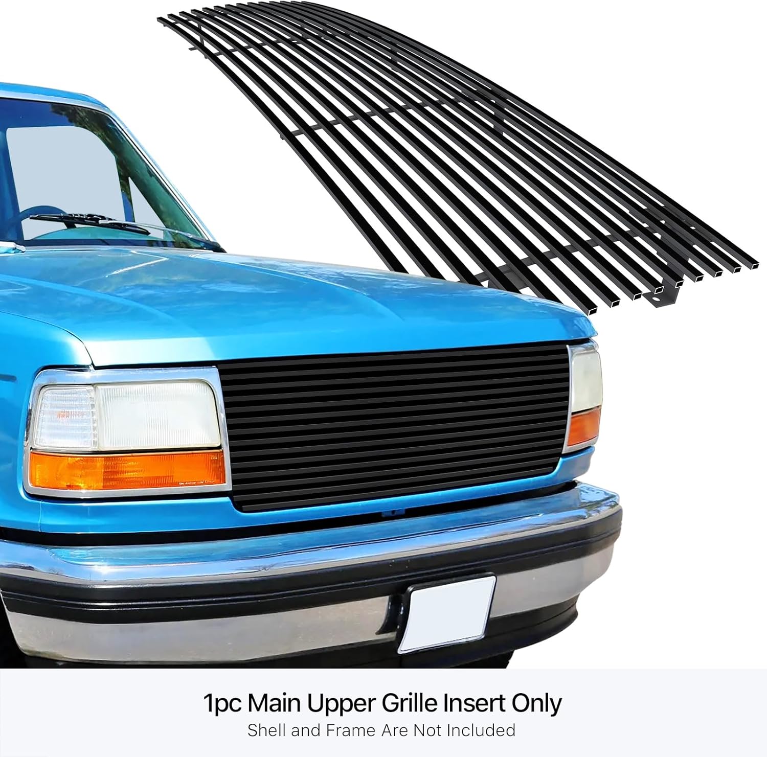 APS F85009H grille insert on a Ford F-Series truck