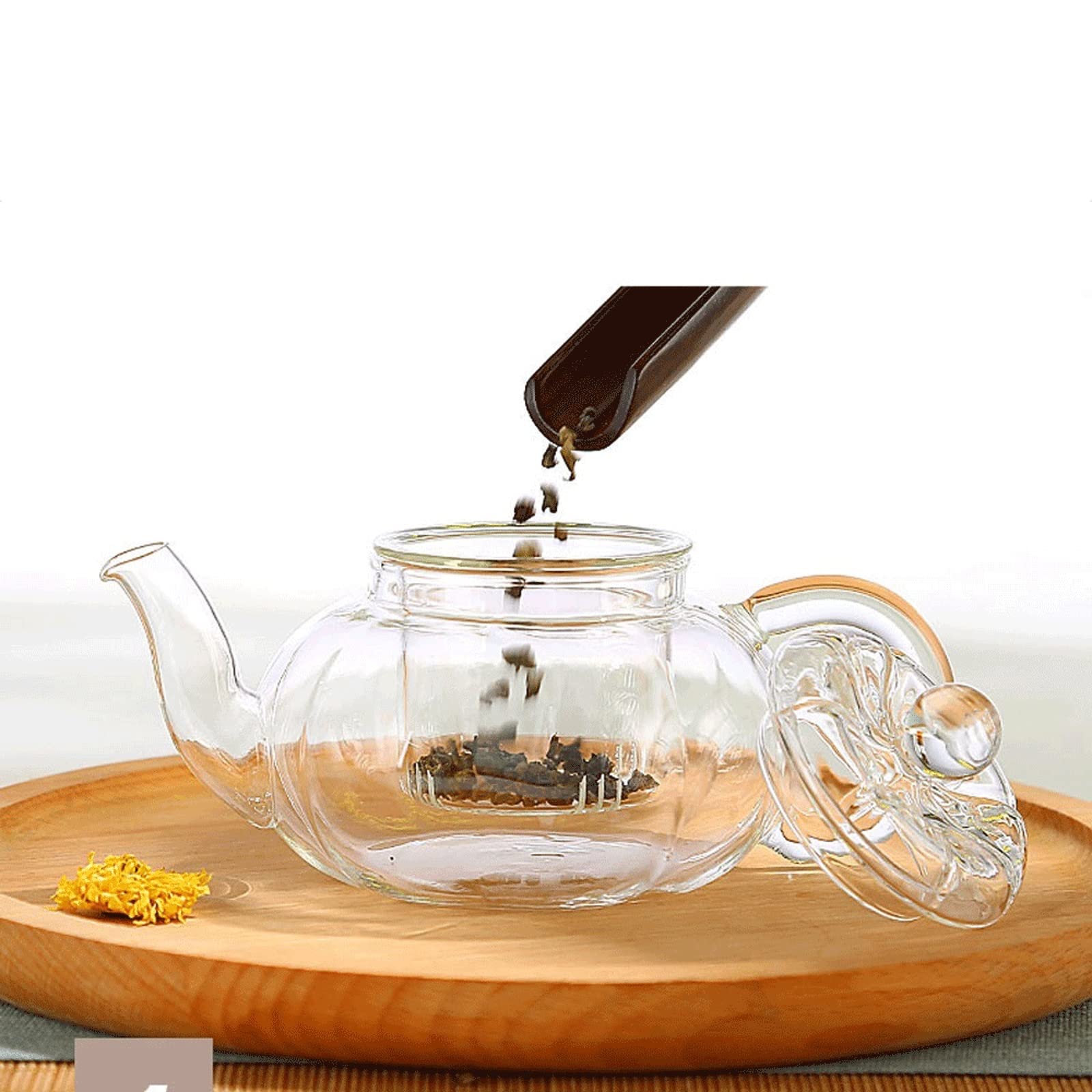 Teiera In Vetro Borosilicato 450ml Con Infusore Acciaio - Per Microonde E Piano Cottura | Tè Perfetto - Foto 6
