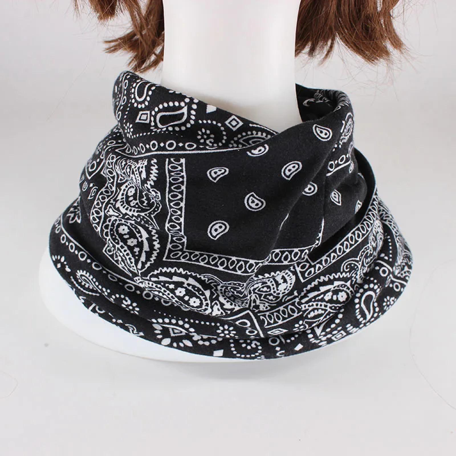 SiVaji Casquettes Bonnets Chapeaux Bonnet Tricoté Floral Bonnets Automne Chaud Coton Chapeau Filles Double Utilisé Beauté Écharpe Skullies