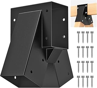 SELEWARE Heavy-Duty Swing Set Bracket – A-Frame Swing Set Hardware Kit with Mounting Hardware, Fits 2 (4x4) Legs and 1 (4x6) Beam – DIY Middle Bracket for Backyard Swings