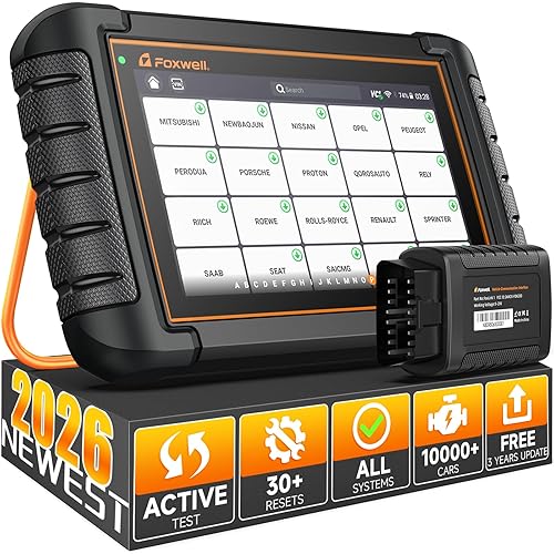 FOXWELL Car Scanner NT809BT, All System OBD2 Scanner Diagnostic Tool