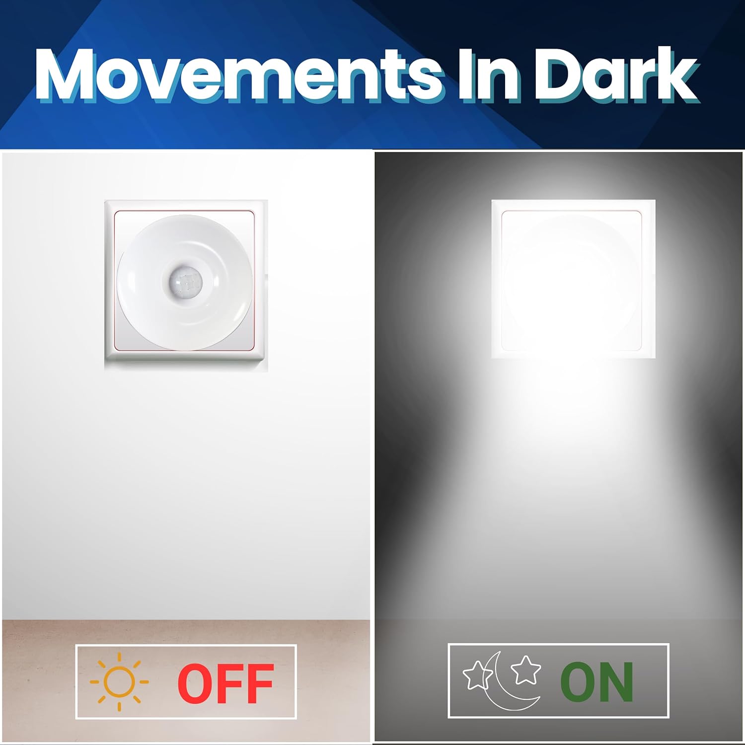 Bright Night Light LED Motion and Light Sensor AC Outlet Plug-in Flexible Neck Rotatable PIR Automatic Lamp Dusk to Dawn (5, Watts)