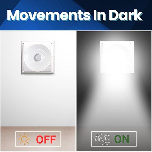 Miniatura 6 de Bright Night Light LED Motion and Light Sensor AC Outlet Plug-in Flexible Neck Rotatable PIR Automatic Lamp Dusk to Dawn 5W Garage Stairway Basement