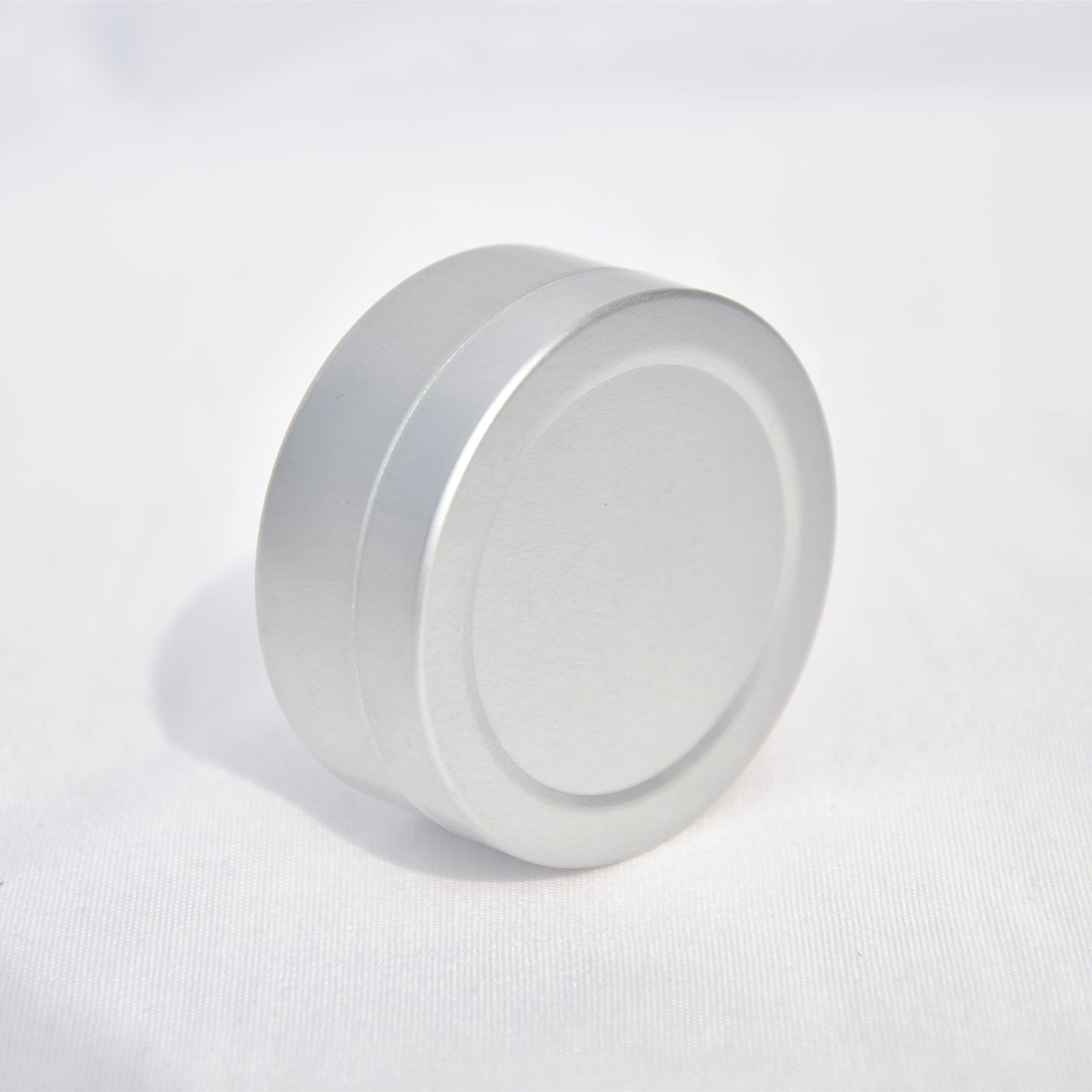 100 Stück 20ml Silber Leere Aluminiumdose Aluminium Runde Dosen Aludose mit Stülpdeckel Blechdosen Cremedosen für DIY Salben Kerze Kosmetik Rasierseife