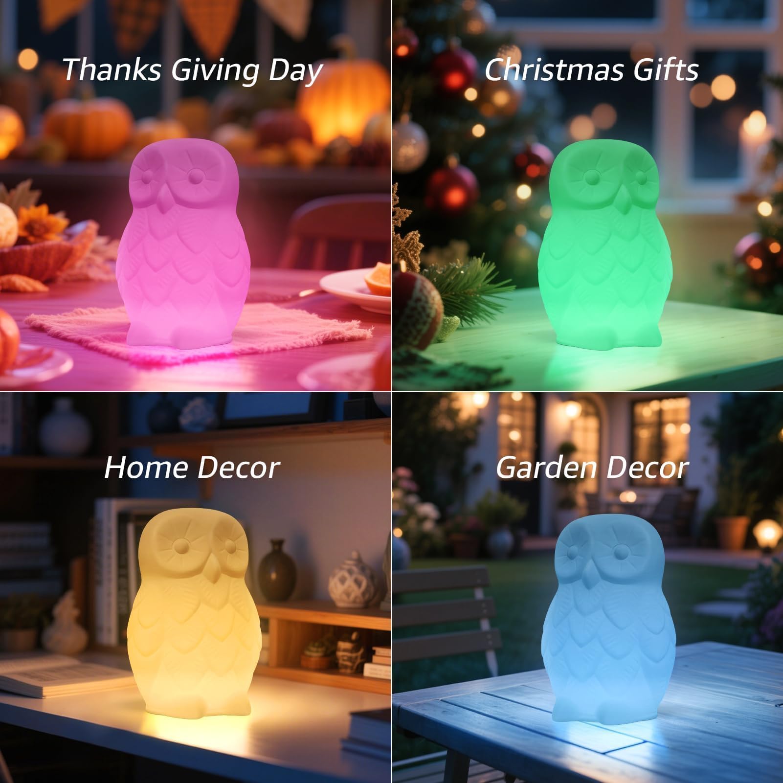 Amazon.co.jp: NiceBuy アウトドアナイトライトフクロウガーデン