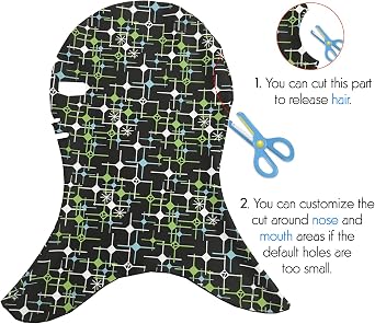 Swimming Full Head Sunscreen mask Facekini Face Bikini Sun Burn Protection for Both Kids and Adults Black
