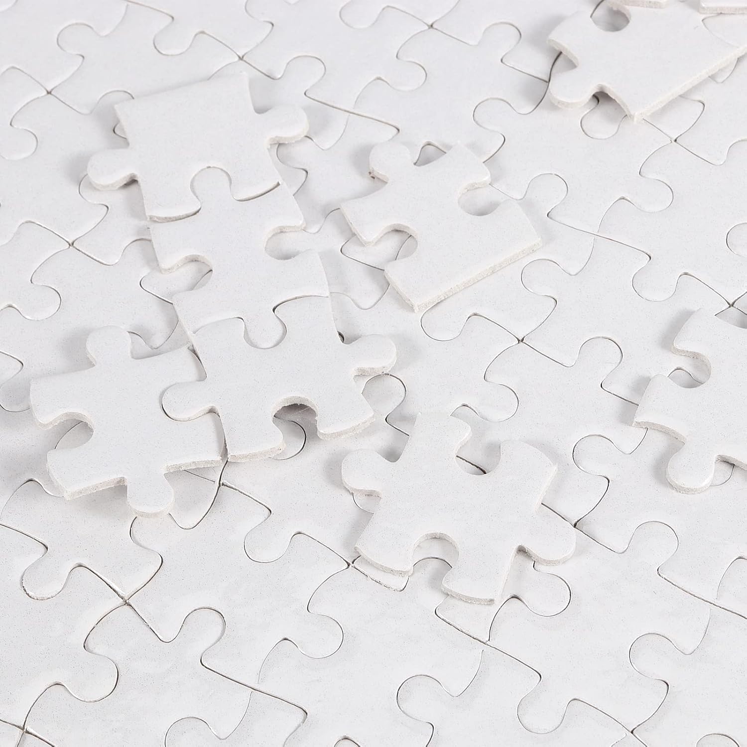 JAPCHET 12 Sets 15.5 x 11 Inches Sublimation Puzzle Blanks, 300 Pieces White Blank Sublimation Jigsaw Puzzles, DIY Custom Puzzle for Heat Press Thermal Transfer Printing Craft