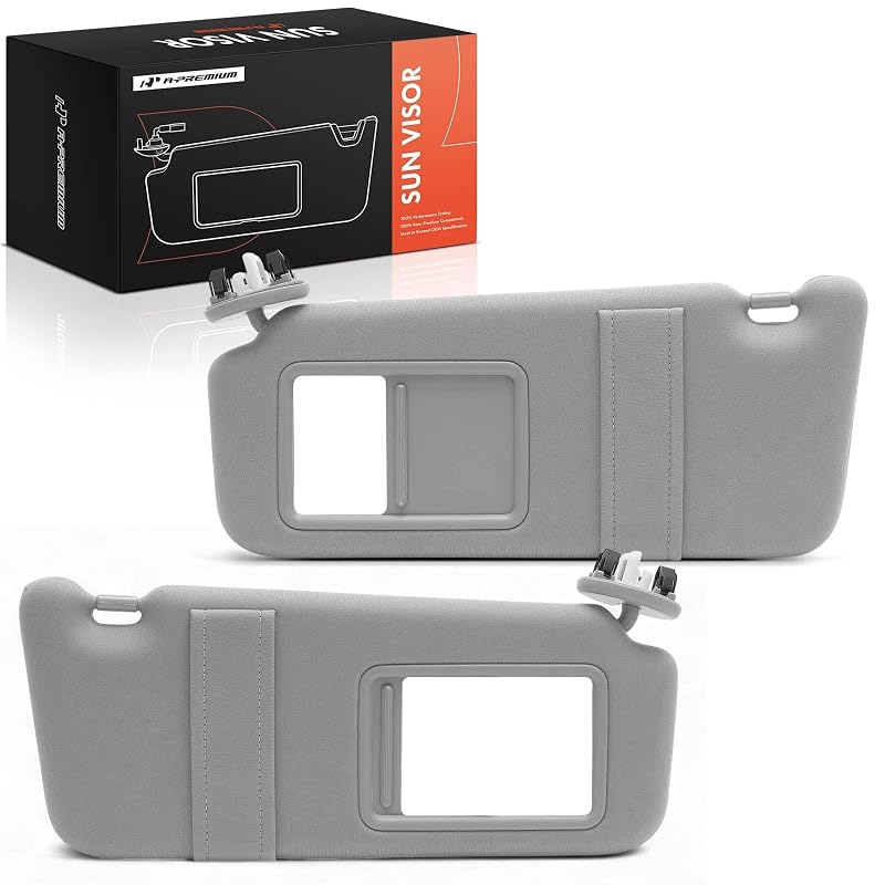 Par de Para-Sóis A-Premium Cinza para Motorista e Passageiro Toyota Camry 2007–2011 com Teto Solar
