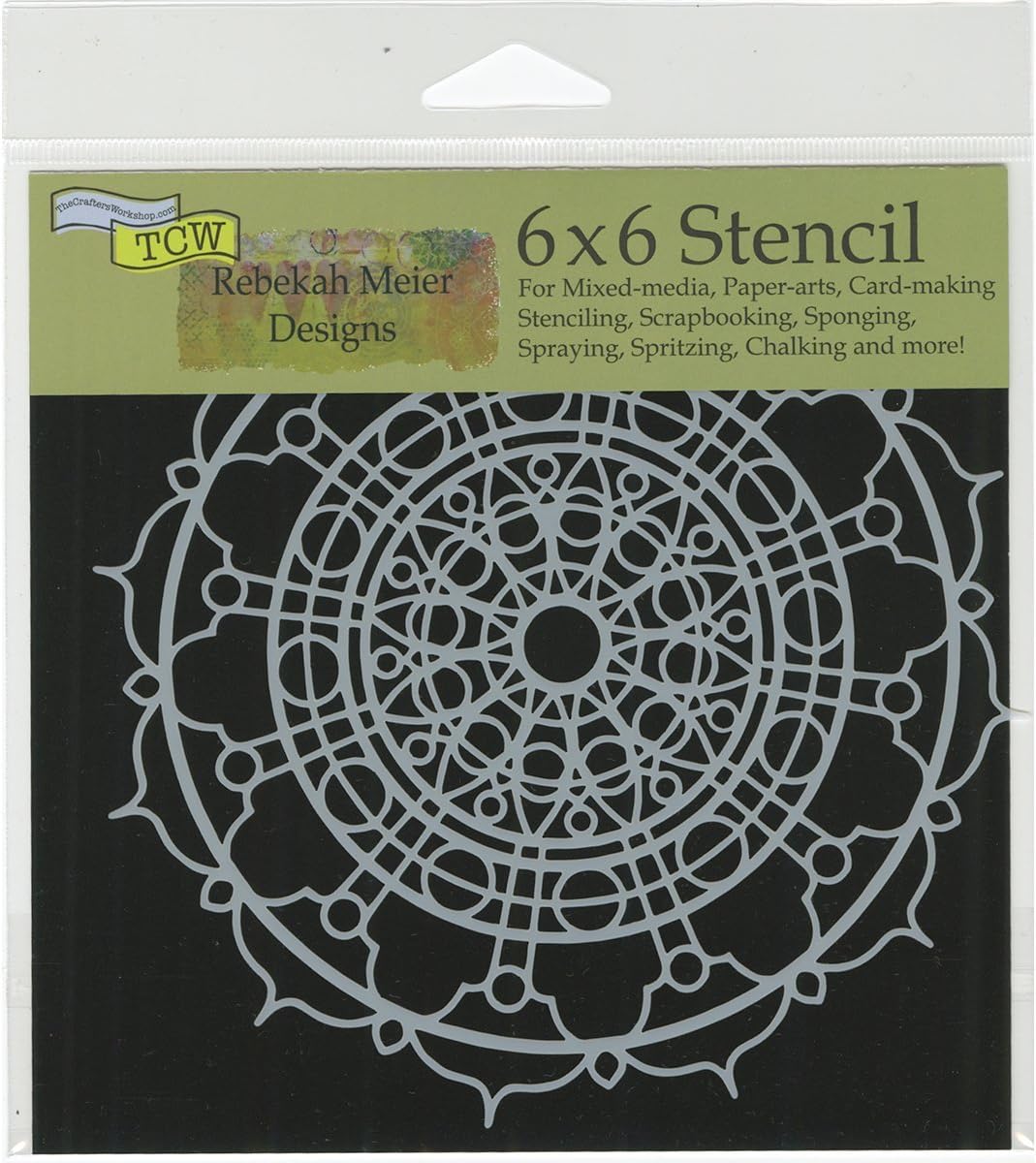 Crafters Workshop TCW710S Template 6"x6"-Endless Swirls