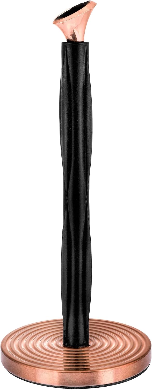 Alpine Countertop Paper Towel Holder Dispenser - Standing Paper Towel Holder Roll Stand for Kitchen Countertop & Bathroom(Bronze Ripple)