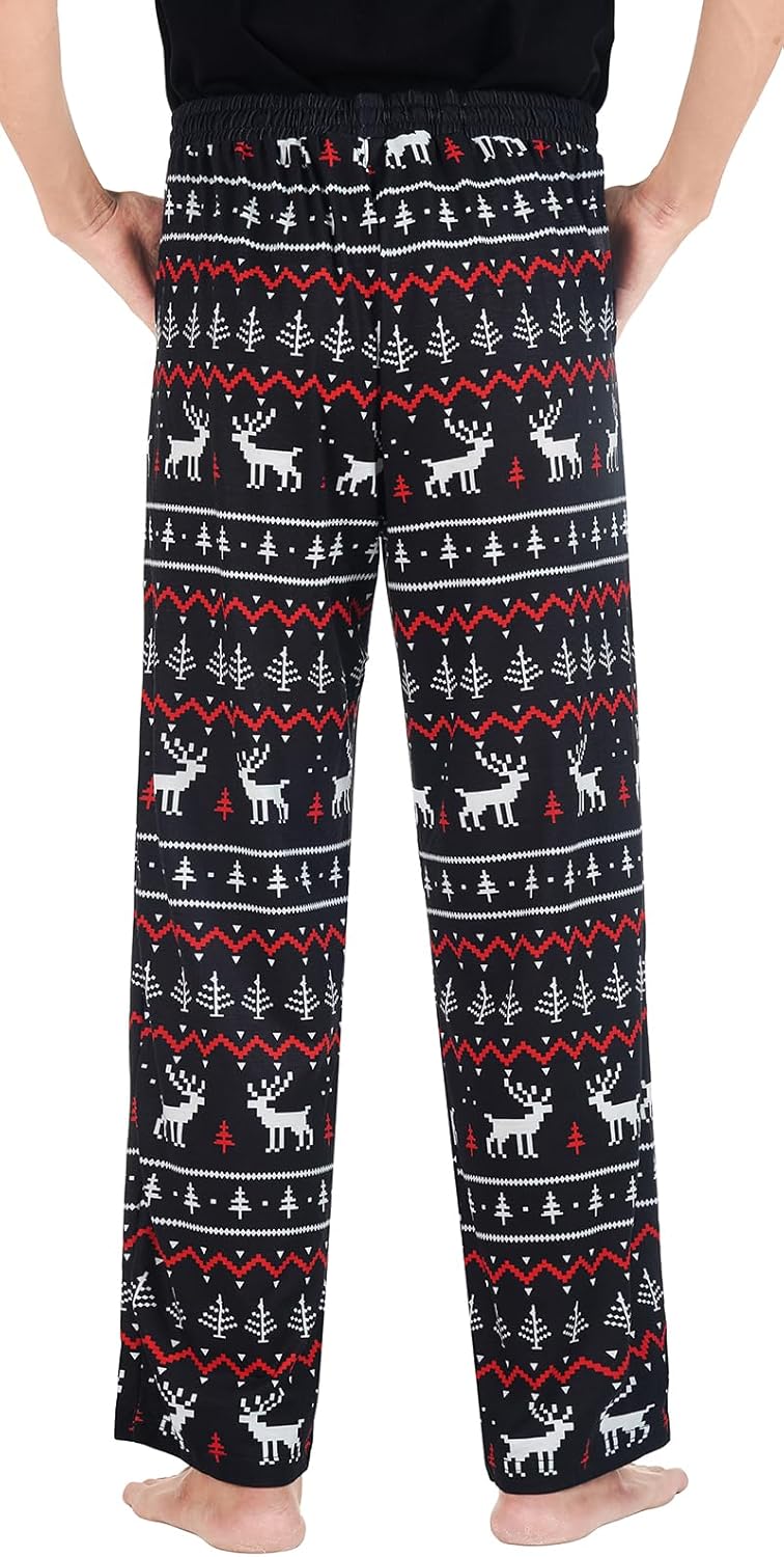 MERIABNY Mens Christmas Pajama Pants Holiday Pajamas for Lounging Sleeping Party - Image 2