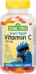 Sesame Street Super Boost Vitamin C Gummies for Kids by Webber Naturals, 180 Gummies, 125mg Vitamin C by Gummy, For Kids Aged 3 +