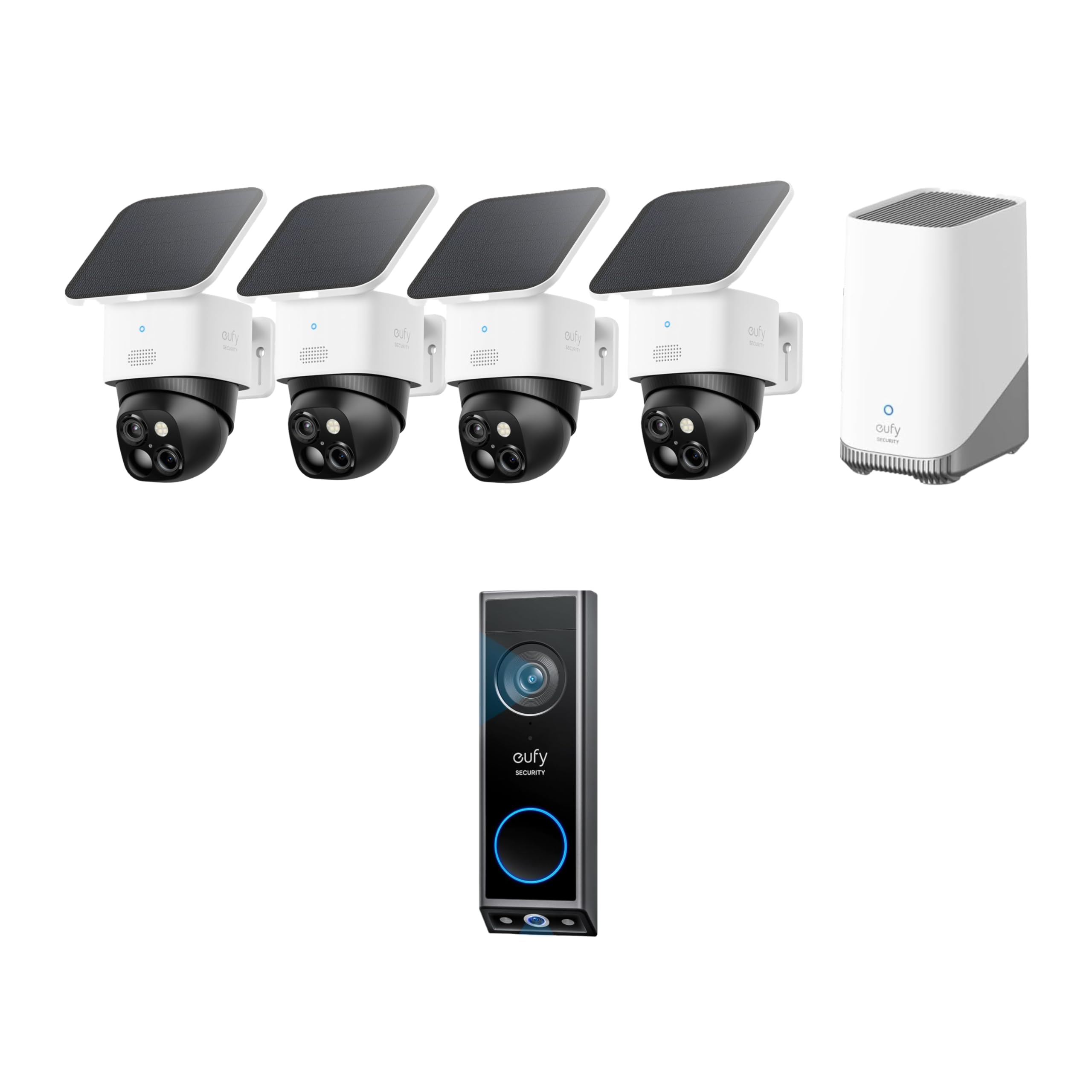 Amazon.com : eufy Security SoloCam S340 4-Cam Kit (HomeBase S380