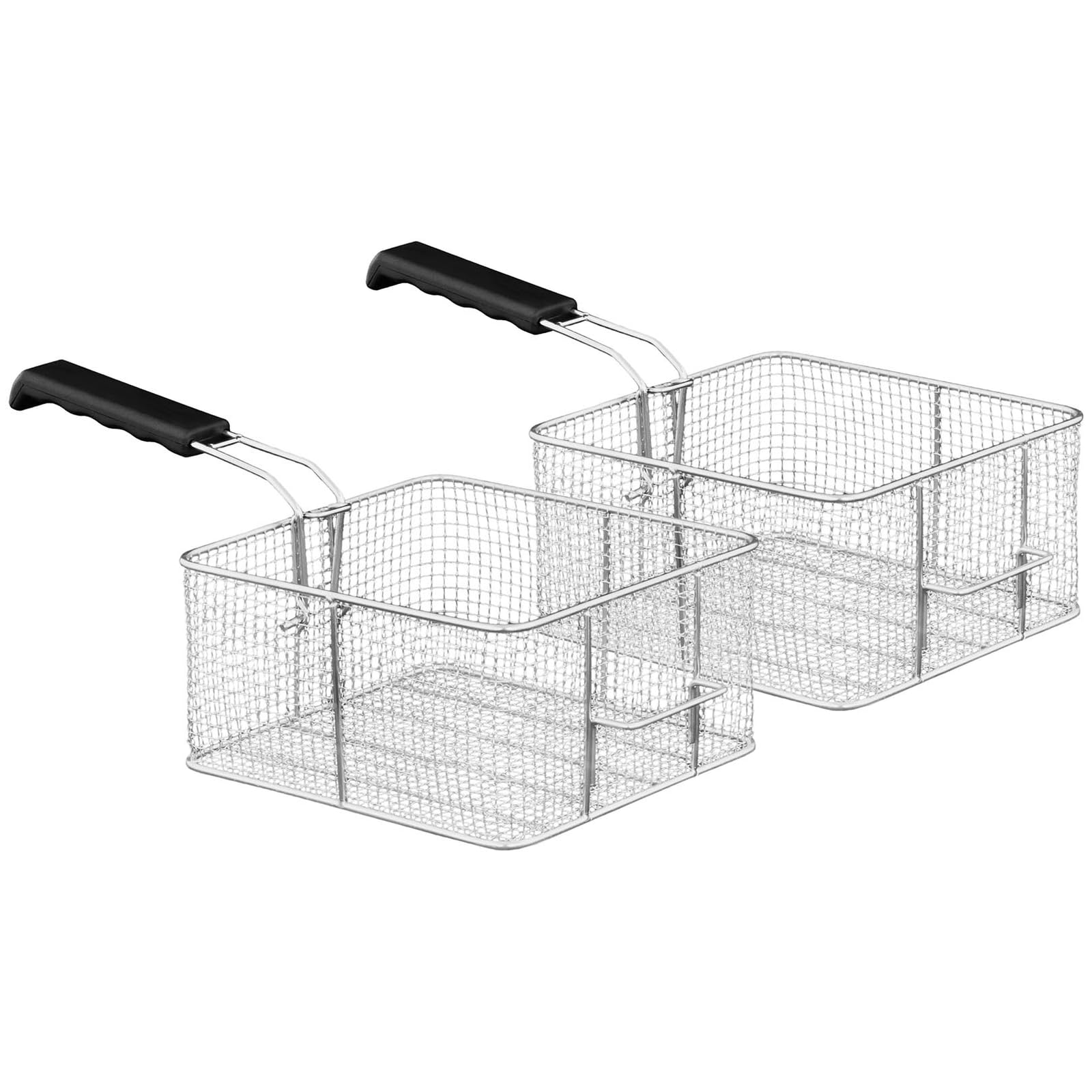 Royal Catering Kommerzielle Fritteuse Kapazität 2 x 16 l 13 kW 400 V 60-200 °C Kaltzone Ablasshahn autom. Abschaltung Thermoschutz Cool-Touch-Griff Elektro-Doppel-Fritteuse