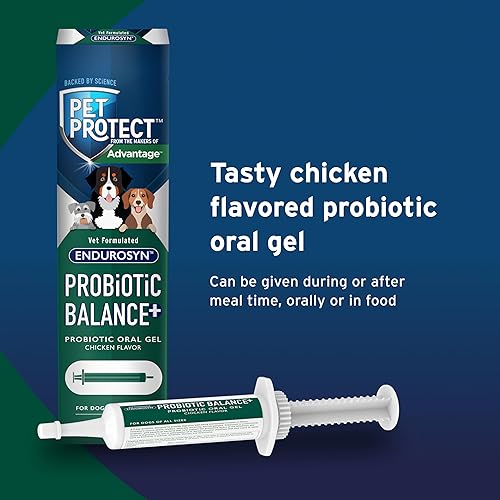 Miniatura 6 de Pet Protect Dog Probiotic Balance+ Gel oral, endurosina formulada por veterinarios, prebióticos y probióticos para perros, suministro para 3 días,