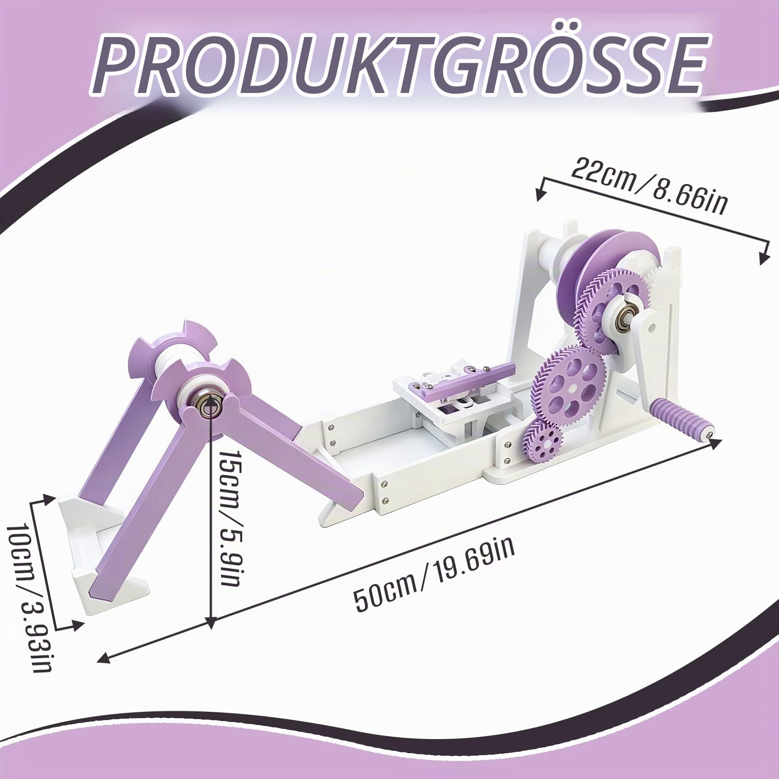 3D Filament Spulenwickler, Handkurbel Druck Filamentwickler Aufwickler Wickelmaschine Filament Umspuler für die Aufbereitung und Aufwicklung von Nähfahten Schweißdrähten