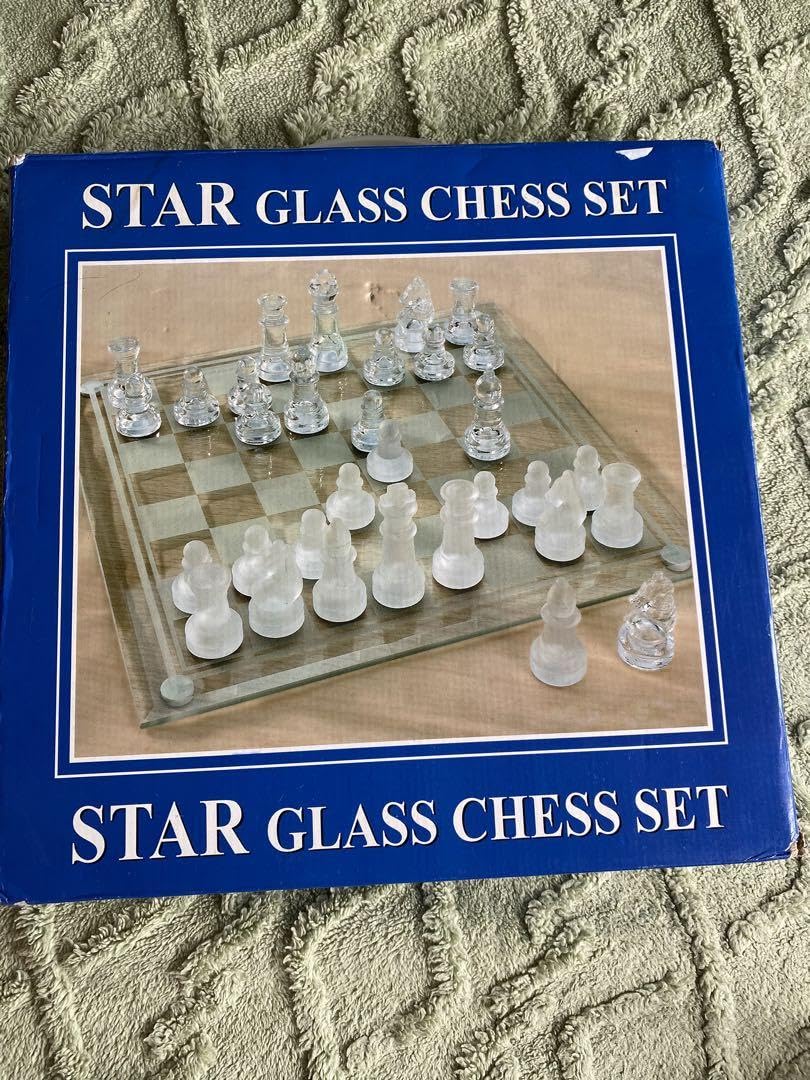 Amazon | Star Glass Chess Set 35x35 cm ZDKHKXQB | チェス