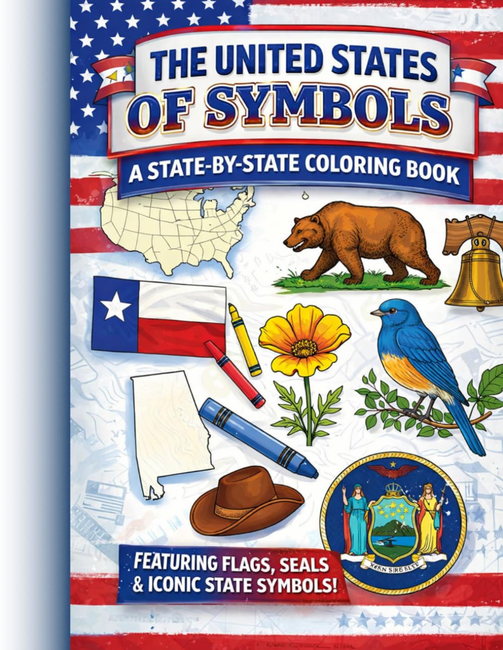 Color the United States of America – State Flags, Seals & Symbols