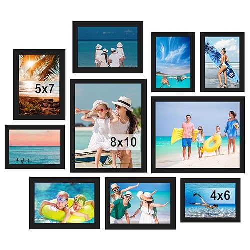 BESCRCL 10 Pack Picture Frames Collage Wall Decor, Gallery Wall
