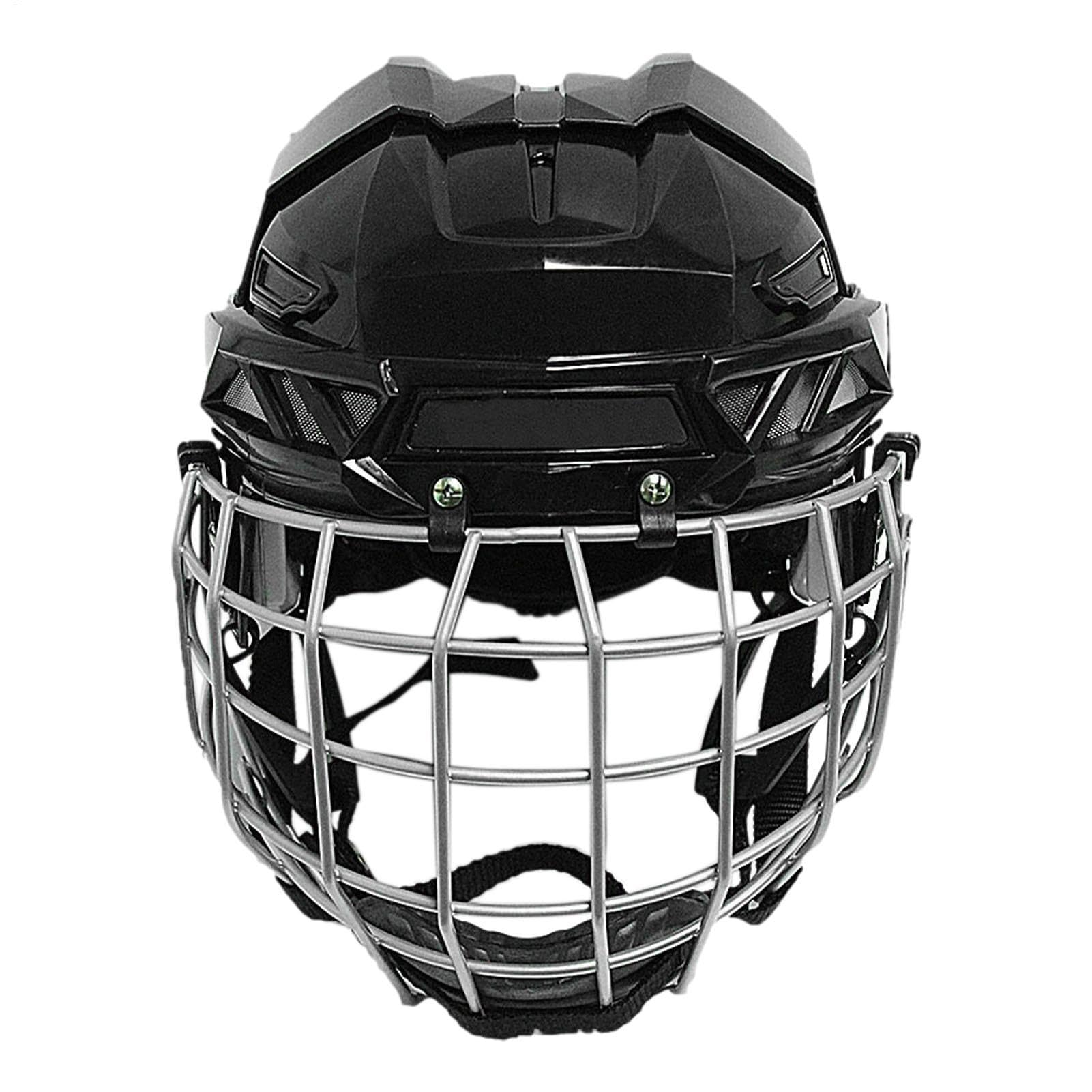 Cascos de hockey juveniles – Protección facial para hockey en carretera y hockey sobre hielo | Cascos de portero transpirables para patines y equipos de hockey. Protección de cabeza duradera, cómoda y